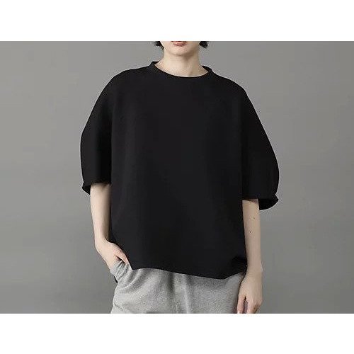 【コグ ザビッグスモーク/COGTHEBIGSMOKE】のスウェットトップス インテリア・キッズ・メンズ・レディースファッション・服の通販 founy(ファニー) 　ファッション　Fashion　レディースファッション　Fashion for Women　トップス・カットソー　Cut & Sew Tops　レディースパーカー・カジュアルフーディー　Casual Hoodies & Sweatshirts　スウェット・クルーネックトップス　Sweatshirts & Crewnecks / Relaxed Fit Sweat Tops　ストレッチ　Stretch, Stretchy Fabric　フォルム　Silhouette, Form　夏　Summer　BLACK|ID: prp329100004879463 ipo3291000000036409579