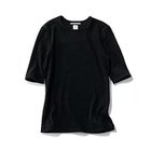 【トゥエルブクローゼット/12closet】の【福田麻琴さんコラボ】【洗える】ジュエリー映えする 究極のリブTシャツ ブラック|ID: prp329100004879494 ipo3291000000036409779