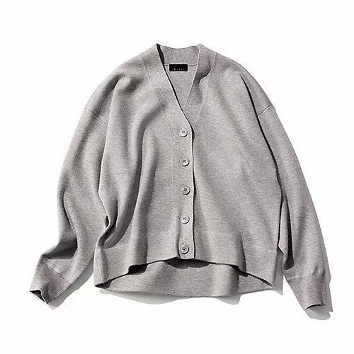 【エムセブンデイズ/M7days】の【東原妙子さんコラボ】着丈が選べるV ネックカーディガン インテリア・キッズ・メンズ・レディースファッション・服の通販 founy(ファニー) ファッション Fashion レディースファッション Fashion for Women トップス・カットソー Cut & Sew Tops カーディガン・羽織り Layered Style Cardigans おすすめ Recommended / Our Picks カーディガン Cardigan, Knitwear コラボ Collaboration, Collab ショート Short, Short Length スウェット / スエット Sweatshirt, Sweatwear レギュラー Regular, Standard Fit 秋 Autumn ライトグレー|ID: prp329100004879527 ipo3291000000036410083