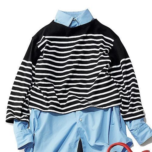 【アルモーリュックス/Armor lux】の【洗える】 ボートネックボーダー クロップドトップス 人気、トレンドファッション・服の通販 founy(ファニー) 　ファッション　Fashion　レディースファッション　Fashion for Women　トップス・カットソー　Cut & Sew Tops　カットソー　Cut and Sewn Top　ショート　Short, Short Length　フランス　France, French　ボーダー　Border, Stripe　別注　Limited Edition, Custom Order　洗える　Machine Washable　other-3|ID: prp329100004879539 ipo3291000000036410212