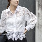 【ノーリーズ/NOLLEY'S】のウォッシャブルレースシャツ ホワイト|ID: prp329100004879559 ipo3291000000036410419