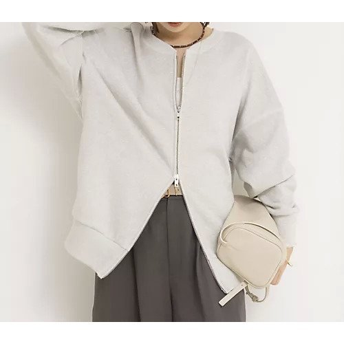 【ノーリーズ/NOLLEY'S】のウォッシャブル2WAYロングジップスウェット インテリア・キッズ・メンズ・レディースファッション・服の通販 founy(ファニー) 　ファッション　Fashion　レディースファッション　Fashion for Women　トップス・カットソー　Cut & Sew Tops　レディースパーカー・カジュアルフーディー　Casual Hoodies & Sweatshirts　スウェット・クルーネックトップス　Sweatshirts & Crewnecks / Relaxed Fit Sweat Tops　ウォッシャブル　Machine Washable　スリーブ　Sleeve, Long Sleeve / Short Sleeve　バランス　Balance, Style Balance　マキシ　Maxi, Full Length　無地　Plain, Solid Color　ロング　Long, Long-Length　おすすめ　Recommended / Our Picks　夏　Summer　2026年　2026　シルバー|ID: prp329100004879562 ipo3291000000036410467