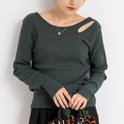 【リエミラー/Rie Miller】のウォッシャブルリブカットアウト2WAYロンT 人気、トレンドファッション・服の通販 founy(ファニー) ファッション Fashion レディースファッション Fashion for Women トップス・カットソー Cut & Sew Tops ロングTシャツ・Tシャツ Longline T-Shirts & Tees 2025年 2025 2025-2026秋冬・A/W Autumn/Winter 2025–26 AW25–26 シンプル Simple, Minimal ジャケット Jacket, Outerwear ストレッチ Stretch, Stretchy Fabric thumbnail ダークグリーン|ID: prp329100004879573 ipo3291000000036410579
