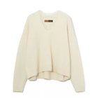 【イーバイエクラ/E by eclat】のRoom no.8 for E by eclat ヘアリーレースVネックニット 人気、トレンドファッション・服の通販 founy(ファニー) ファッション Fashion レディースファッション Fashion for Women トップス・カットソー Cut & Sew Tops ニット Knit Tops & Sweaters Vネックトップス V-Neck Tops / V-Cut Neckline Shirts エレガント 上品 Elegant ショルダー Shoulder, Shoulder Strap ドロップ Drop Shoulder, Dropped Style レース Lace, Lace Fabric thumbnail エクリュ|ID: prp329100004879596 ipo3291000000036410850