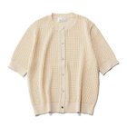 【エムセブンデイズ/M7days】の5分袖メッシュカーディガン 人気、トレンドファッション・服の通販 founy(ファニー) ファッション Fashion レディースファッション Fashion for Women トップス・カットソー Cut & Sew Tops カーディガン・羽織り Layered Style Cardigans アイレット Eyelet Lace カーディガン Cardigan, Knitwear コンパクト Compact, Small Size シンプル Simple, Minimal ボトム Bottoms, Lower Wear メタル Metal, Metal Parts メッシュ Mesh, Net Fabric 夏 Summer 春 Spring 洗える Machine Washable thumbnail ホワイト|ID: prp329100004879633 ipo3291000000036411198