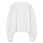 【エムセブンデイズ フォー プチ/M7days for petit】の袖ギャザーロングTシャツ 人気、トレンドファッション・服の通販 founy(ファニー) ファッション Fashion レディースファッション Fashion for Women トップス・カットソー Cut & Sew Tops シャツ・ブラウス・オフィスカジュアル Elegant Blouses & Button-Ups ロングTシャツ・Tシャツ Longline T-Shirts & Tees カットソー Cut and Sewn Top ギャザー Gathered, Ruffled シルケット Silket, Silky Cotton トレンド Trend, Trending Now ロング Long, Long-Length 洗える Machine Washable thumbnail ホワイト|ID: prp329100004879634 ipo3291000000036411241