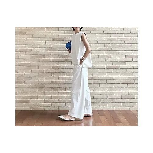 【イーバイエクラ/E by eclat】のNEW華奢見えノースリーブ 人気、トレンドファッション・服の通販 founy(ファニー) 　ファッション　Fashion　レディースファッション　Fashion for Women　トップス・カットソー　Cut & Sew Tops　キャミソール&ノースリーブ　Camisoles & Sleeveless Tops　スリット　Slit, Slit Detail　ノースリーブ　Sleeveless, No-Sleeve　フォルム　Silhouette, Form　エレガント 上品　Elegant　洗える　Machine Washable　other-3|ID: prp329100004879640 ipo3291000000036411351