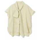 【エムセブンデイズ/M7days】のさらふわボウタイブラウス 人気、トレンドファッション・服の通販 founy(ファニー) ファッション Fashion レディースファッション Fashion for Women トップス・カットソー Cut & Sew Tops シャツ・ブラウス・オフィスカジュアル Elegant Blouses & Button-Ups エレガント 上品 Elegant ヴィンテージ Vintage Style 洗える Machine Washable シアー Sheer, See-Through スリーブ Sleeve, Long Sleeve / Short Sleeve ドレープ Drape, Draping Fabric 人気 Popular, Best Seller ハイネック High Neck, Mock Neck バランス Balance, Style Balance フリル Frill, Ruffle フレンチ French, French Style フロント Front, Front Design ラウンド Round, Round Neck リボン Ribbon, Bow 夏 Summer thumbnail イエロー|ID: prp329100004879649 ipo3291000000036411492