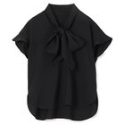 【エムセブンデイズ/M7days】のさらふわボウタイブラウス 人気、トレンドファッション・服の通販 founy(ファニー) ファッション Fashion レディースファッション Fashion for Women トップス・カットソー Cut & Sew Tops シャツ・ブラウス・オフィスカジュアル Elegant Blouses & Button-Ups エレガント 上品 Elegant ヴィンテージ Vintage Style 洗える Machine Washable シアー Sheer, See-Through スリーブ Sleeve, Long Sleeve / Short Sleeve ドレープ Drape, Draping Fabric 人気 Popular, Best Seller ハイネック High Neck, Mock Neck バランス Balance, Style Balance フリル Frill, Ruffle フレンチ French, French Style フロント Front, Front Design ラウンド Round, Round Neck リボン Ribbon, Bow 夏 Summer thumbnail ブラック|ID: prp329100004879649 ipo3291000000036411495