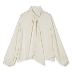 【エムセブンデイズ/M7days】の2WAY艶ボウタイブラウス 人気、トレンドファッション・服の通販 founy(ファニー) ファッション Fashion レディースファッション Fashion for Women トップス・カットソー Cut & Sew Tops シャツ・ブラウス・オフィスカジュアル Elegant Blouses & Button-Ups とろみ Fluid, Flowy Fabric なめらか Smooth, Silky Texture イエロー Yellow エレガント 上品 Elegant サテン Satin, Glossy Fabric シルク Silk, 100% Silk シンプル Simple, Minimal ドレープ Drape, Draping Fabric パール Pearl, Pearl Accent リボン Ribbon, Bow 洗える Machine Washable |ID:prp329100004879651