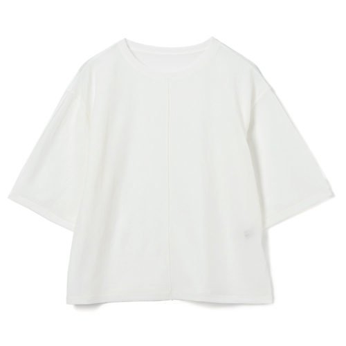 【スアデオ/suadeo】のシアー切替ワイドTシャツ インテリア・キッズ・メンズ・レディースファッション・服の通販 founy(ファニー) ファッション Fashion レディースファッション Fashion for Women トップス・カットソー Cut & Sew Tops シャツ・ブラウス・オフィスカジュアル Elegant Blouses & Button-Ups ロングTシャツ・Tシャツ Longline T-Shirts & Tees オーガンジー Organza Fabric カットソー Cut and Sewn Top シアー Sheer, See-Through ストレッチ Stretch, Stretchy Fabric ビンテージ Vintage, Retro Style ワイド Wide, Wide Fit 切替 Switching, Contrast Panel 洗える Machine Washable オフホワイト|ID: prp329100004879677 ipo3291000000036411875