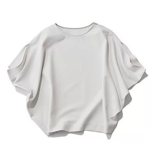 【エムセブンデイズ/M7days】のとろみ細見えスリットトップス インテリア・キッズ・メンズ・レディースファッション・服の通販 founy(ファウニー) 　ファッション　Fashion　レディースファッション　Fashion for Women　トップス・カットソー　Cut & Sew Tops　とろみ　Fluid, Flowy Fabric　オケージョン　Occasion Wear　スリット　Slit, Slit Detail　セットアップ　Set-Up, Coordinated Outfit　人気　Popular, Best Seller　ビジネス 仕事 通勤　Business / Work / Commuting　洗える　Machine Washable　アイスグレー|ID: prp329100004879688 ipo3291000000037245341