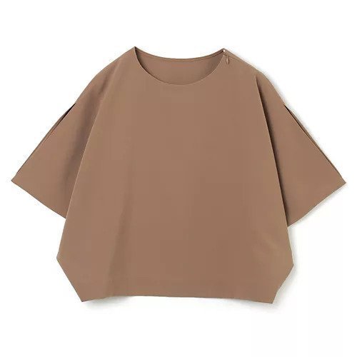 【エムセブンデイズ/M7days】のとろみ細見えスリットトップス インテリア・キッズ・メンズ・レディースファッション・服の通販 founy(ファウニー) 　ファッション　Fashion　レディースファッション　Fashion for Women　トップス・カットソー　Cut & Sew Tops　とろみ　Fluid, Flowy Fabric　オケージョン　Occasion Wear　スリット　Slit, Slit Detail　セットアップ　Set-Up, Coordinated Outfit　人気　Popular, Best Seller　ビジネス 仕事 通勤　Business / Work / Commuting　洗える　Machine Washable　ブラウン|ID: prp329100004879688 ipo3291000000037245344