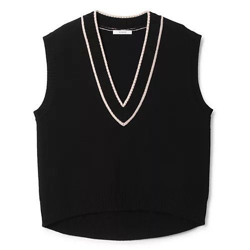 【チノ/CINOH】の【HPS別注】チルデンVネックベスト インテリア・キッズ・メンズ・レディースファッション・服の通販 founy(ファニー) 　ファッション　Fashion　レディースファッション　Fashion for Women　アウター　Coat / Outerwear Collection　トップス・カットソー　Cut & Sew Tops　ベスト&ジレ / 重ね着スタイル　Vests & Gilets　Vネックトップス　V-Neck Tops / V-Cut Neckline Shirts　インナー　Innerwear　エレガント 上品　Elegant　秋　Autumn　カットソー　Cut and Sewn Top　シアー　Sheer, See-Through　スタイリッシュ　Stylish, Fashionable　タートルネック　Turtleneck, High Neck　ベスト　Vest, Waistcoat　別注　Limited Edition, Custom Order　モダン　Modern, Contemporary　リラックス　Relax, Relaxed Fit　ブラック|ID: prp329100004879700 ipo3291000000036412047