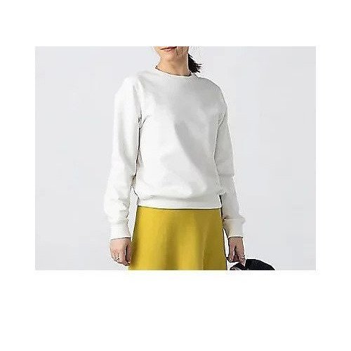 【スローン/SLOANE】のスビンギザコットン クルーネックスウェット インテリア・キッズ・メンズ・レディースファッション・服の通販 founy(ファニー) 　ファッション　Fashion　レディースファッション　Fashion for Women　トップス・カットソー　Cut & Sew Tops　レディースパーカー・カジュアルフーディー　Casual Hoodies & Sweatshirts　スウェット・クルーネックトップス　Sweatshirts & Crewnecks / Relaxed Fit Sweat Tops　おすすめ　Recommended / Our Picks　インナー　Innerwear　コンパクト　Compact, Small Size　シンプル　Simple, Minimal　春　Spring　ホワイト3|ID: prp329100004879717 ipo3291000000036412144