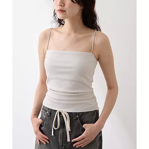 【ウィムガゼット/Whim Gazette】の【myporter】キャミソール インテリア・キッズ・メンズ・レディースファッション・服の通販 founy(ファニー) 　ファッション　Fashion　レディースファッション　Fashion for Women　トップス・カットソー　Cut & Sew Tops　キャミソール&ノースリーブ　Camisoles & Sleeveless Tops　インナー　Innerwear　春　Spring　キャミ　Camisole, Cami Top　キャミソール　Camisole, Spaghetti Strap Top　スクエア　Square, Square Shape　ストレッチ　Stretch, Stretchy Fabric　ベーシック　Basic, Essential　S/S・春夏　SS, Spring/Summer, Warm Season　夏　Summer　2025年　2025　2025春夏・S/S　Spring/Summer 2025 SS25　グレージュ|ID: prp329100004879753 ipo3291000000036412389