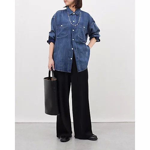 【スアデオ/suadeo】の【suadeo別注】PAYDAYインディゴシアーシャツ 人気、トレンドファッション・服の通販 founy(ファニー) 　ファッション　Fashion　レディースファッション　Fashion for Women　トップス・カットソー　Cut & Sew Tops　シャツ・ブラウス・オフィスカジュアル　Elegant Blouses & Button-Ups　パターン　Pattern, Design Print　ビンテージ　Vintage, Retro Style　別注　Limited Edition, Custom Order　洗える　Machine Washable　other-2|ID: prp329100004879841 ipo3291000000036412966