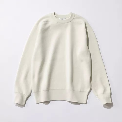 【スローン/SLOANE】の【HAPPY PLUS STOREコラボ】12G天竺 ダブルフェイスクルーネック インテリア・キッズ・メンズ・レディースファッション・服の通販 founy(ファニー) 　ファッション　Fashion　レディースファッション　Fashion for Women　コラボ　Collaboration, Collab　シンプル　Simple, Minimal　ダブル　Double, Double-Breasted　フェイス　Face, Facial Design　ベーシック　Basic, Essential　エレガント 上品　Elegant　ホワイト|ID: prp329100004879893 ipo3291000000036413299