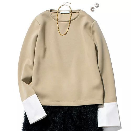 【エクラ/eclat】の【宮崎桃代さん別注】カフスつきダンボールプルオーバー 人気、トレンドファッション・服の通販 founy(ファニー) 　ファッション　Fashion　レディースファッション　Fashion for Women　トップス・カットソー　Cut & Sew Tops　カジュアルプルオーバー・ニットトップス　Pullovers & Knit Tops / Casual Pullovers　なめらか　Smooth, Silky Texture　カットソー　Cut and Sewn Top　カフス　Cuff Design　別注　Limited Edition, Custom Order　洗える　Machine Washable　秋　Autumn　other-3|ID: prp329100004879904 ipo3291000000036413374