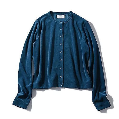 【トゥエルブクローゼット/12closet】の【洗える】ベロアスナップカーディガン インテリア・キッズ・メンズ・レディースファッション・服の通販 founy(ファニー) 　ファッション　Fashion　レディースファッション　Fashion for Women　トップス・カットソー　Cut & Sew Tops　カーディガン・羽織り　Layered Style Cardigans　ベロアトップス　Velour Tops / Velvet-Look Items　10月号　October Issue　カットソー　Cut and Sewn Top　コンパクト　Compact, Small Size　トレンド　Trend, Trending Now　ベロア　Velour, Soft Velvet　リアル　Real, Realistic　エレガント 上品　Elegant　冬　Winter / This Winter　夏　Summer　洗える　Machine Washable　A/W・秋冬　Autumn/Winter　ブルー|ID: prp329100004879923 ipo3291000000036413481