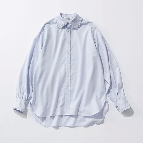【オブラダ/Oblada】のGLANCE SHIRT 人気、トレンドファッション・服の通販 founy(ファニー) 　ファッション　Fashion　レディースファッション　Fashion for Women　トップス・カットソー　Cut & Sew Tops　シャツ・ブラウス・オフィスカジュアル　Elegant Blouses & Button-Ups　シリコン　Silicone, Silicone Material　スウェット / スエット　Sweatshirt, Sweatwear　フリル　Frill, Ruffle　ブロード　Broadcloth, Fine Cotton　A/W・秋冬　Autumn/Winter　other-3|ID: prp329100004879950 ipo3291000000036413647