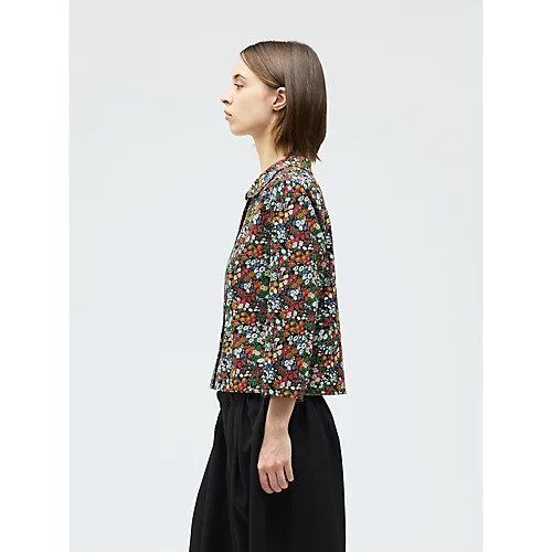 【ミズイロ インド/mizuiro ind】のフラワープリントラウンドカラーカーディガン 人気、トレンドファッション・服の通販 founy(ファニー) 　ファッション　Fashion　レディースファッション　Fashion for Women　トップス・カットソー　Cut & Sew Tops　カーディガン・羽織り　Layered Style Cardigans　花柄・フラワープリント・モチーフ　Floral Prints & Motifs / Flower Pattern Tops　カットソー　Cut and Sewn Top　コンパクト　Compact, Small Size　バランス　Balance, Style Balance　ビビッド　Vivid, Bright Tone　フラワー　Flower, Floral　フロント　Front, Front Design　プリント　Print, Printed Pattern　ボトム　Bottoms, Lower Wear　ヴィンテージ　Vintage Style　エレガント 上品　Elegant　other-3|ID: prp329100004879976 ipo3291000000036413803