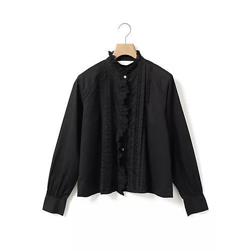 【ミディウミ/MidiUmi】のピンタックレースシャツ 人気、トレンドファッション・服の通販 founy(ファニー) 　ファッション　Fashion　レディースファッション　Fashion for Women　トップス・カットソー　Cut & Sew Tops　シャツ・ブラウス・オフィスカジュアル　Elegant Blouses & Button-Ups　インナー　Innerwear　ハイネック　High Neck, Mock Neck　レース　Lace, Lace Fabric　エレガント 上品　Elegant　 other-1|ID: prp329100004879988 ipo3291000000036413876