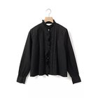 【ミディウミ/MidiUmi】のピンタックレースシャツ 人気、トレンドファッション・服の通販 founy(ファニー) ファッション Fashion レディースファッション Fashion for Women トップス・カットソー Cut & Sew Tops シャツ・ブラウス・オフィスカジュアル Elegant Blouses & Button-Ups インナー Innerwear ハイネック High Neck, Mock Neck レース Lace, Lace Fabric エレガント 上品 Elegant thumbnail ブラック|ID: prp329100004879988 ipo3291000000036413878