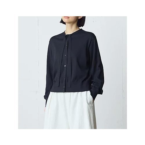 【ミディウミ/MidiUmi】のボウタイニットカーディガン 人気、トレンドファッション・服の通販 founy(ファニー) 　ファッション　Fashion　レディースファッション　Fashion for Women　トップス・カットソー　Cut & Sew Tops　ニット　Knit Tops & Sweaters　カーディガン・羽織り　Layered Style Cardigans　オケージョン　Occasion Wear　カーディガン　Cardigan, Knitwear　リボン　Ribbon, Bow　other-3|ID: prp329100004879989 ipo3291000000036413893
