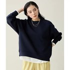 【エニー/ANY】のダンボールバックリブプルオーバー ネイビー|ID: prp329100004880108 ipo3291000000036417483