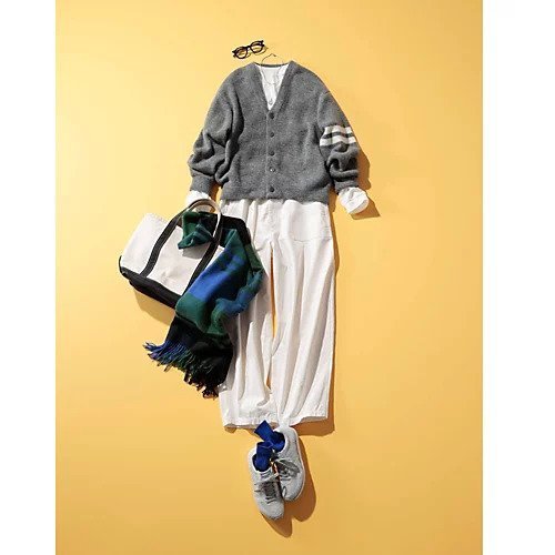 【トゥエルブクローゼット/12closet】のモヘア混ライン入りカーディガン 人気、トレンドファッション・服の通販 founy(ファニー) 　ファッション　Fashion　レディースファッション　Fashion for Women　トップス・カットソー　Cut & Sew Tops　カーディガン・羽織り　Layered Style Cardigans　カーディガン　Cardigan, Knitwear　other-3|ID: prp329100004880112 ipo3291000000036417544