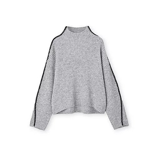 【マージュール/marjour】のLINE TRIM BOTTLE NECK KNIT 人気、トレンドファッション・服の通販 founy(ファニー) 　ファッション　Fashion　レディースファッション　Fashion for Women　トップス・カットソー　Cut & Sew Tops　ニット　Knit Tops & Sweaters　ストレッチ　Stretch, Stretchy Fabric　ベーシック　Basic, Essential　ボトルネック　Bottle Neck, Mock Neck　ポケット　Pocket, Pocket Detail　防寒　Cold Protection, Winter-Ready　マフラー　Scarf, Muffler　 other-1|ID: prp329100004880119 ipo3291000000036417619