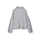 【マージュール/marjour】のLINE TRIM BOTTLE NECK KNIT 人気、トレンドファッション・服の通販 founy(ファニー) ファッション Fashion レディースファッション Fashion for Women トップス・カットソー Cut & Sew Tops ニット Knit Tops & Sweaters ストレッチ Stretch, Stretchy Fabric ベーシック Basic, Essential ボトルネック Bottle Neck, Mock Neck ポケット Pocket, Pocket Detail 防寒 Cold Protection, Winter-Ready マフラー Scarf, Muffler thumbnail GRAY|ID: prp329100004880119 ipo3291000000036417621