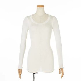 【ドレスハーセルフ/DRESS HERSELF】のシルクリブカットソー ロングスリーブ 人気、トレンドファッション・服の通販 founy(ファニー) ファッション Fashion レディースファッション Fashion for Women トップス・カットソー Cut & Sew Tops カットソー・ベーシックTシャツ Cut-and-Sewn Tops / Stretch Tees & Basics なめらか Smooth, Silky Texture インナー Innerwear カットソー Cut and Sewn Top シルク Silk, 100% Silk スリーブ Sleeve, Long Sleeve / Short Sleeve フィット Fit, Slim Fit フェミニン Feminine, Girly ラグジュアリー Luxury, Elegant ロング Long, Long-Length 冬 Winter / This Winter 夏 Summer 洗える Machine Washable 長袖 Long Sleeve, Full Sleeve |ID:prp329100004880792