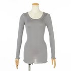 【ドレスハーセルフ/DRESS HERSELF】のシルクリブカットソー ロングスリーブ 人気、トレンドファッション・服の通販 founy(ファニー) ファッション Fashion レディースファッション Fashion for Women トップス・カットソー Cut & Sew Tops カットソー・ベーシックTシャツ Cut-and-Sewn Tops / Stretch Tees & Basics なめらか Smooth, Silky Texture インナー Innerwear カットソー Cut and Sewn Top シルク Silk, 100% Silk スリーブ Sleeve, Long Sleeve / Short Sleeve フィット Fit, Slim Fit フェミニン Feminine, Girly ラグジュアリー Luxury, Elegant ロング Long, Long-Length 冬 Winter / This Winter 夏 Summer 洗える Machine Washable 長袖 Long Sleeve, Full Sleeve thumbnail グレー|ID: prp329100004880792 ipo3291000000036428699