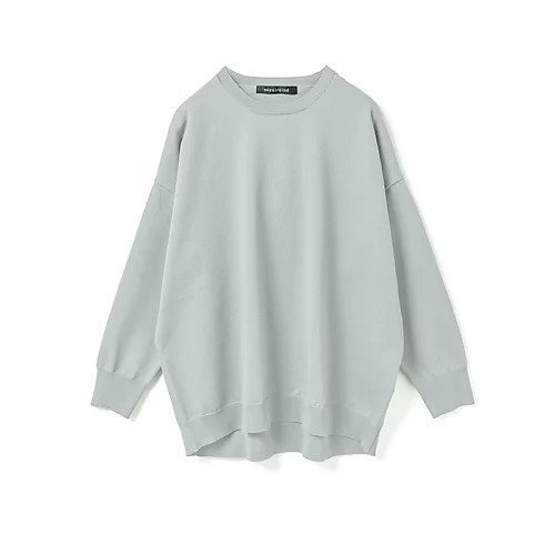 【ミズイロ インド/mizuiro ind】のクルーネックワイドプルオーバー インテリア・キッズ・メンズ・レディースファッション・服の通販 founy(ファニー) 　ファッション　Fashion　レディースファッション　Fashion for Women　トップス・カットソー　Cut & Sew Tops　カジュアルプルオーバー・ニットトップス　Pullovers & Knit Tops / Casual Pullovers　おすすめ　Recommended / Our Picks　シンプル　Simple, Minimal　ストレッチ　Stretch, Stretchy Fabric　ベーシック　Basic, Essential　エレガント 上品　Elegant　今季　This Season, Current Season　洗える　Machine Washable　ライトグレー|ID: prp329100004880794 ipo3291000000036428809