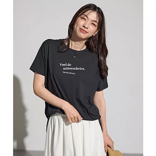【エニー/ANY】のエニィファンクションドルマンスリーブTシャツ インテリア・キッズ・メンズ・レディースファッション・服の通販 founy(ファニー) 　ファッション　Fashion　レディースファッション　Fashion for Women　トップス・カットソー　Cut & Sew Tops　シャツ・ブラウス・オフィスカジュアル　Elegant Blouses & Button-Ups　ロングTシャツ・Tシャツ　Longline T-Shirts & Tees　おすすめ　Recommended / Our Picks　インナー　Innerwear　サロペット　Overalls, Salopette　プリント　Print, Printed Pattern　ブラック|ID: prp329100004880801 ipo3291000000036428994