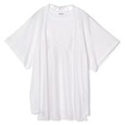 【アンスクリア/INSCRIRE】のHybrid Lingerie T-Shirt 人気、トレンドファッション・服の通販 founy(ファニー) ファッション Fashion レディースファッション Fashion for Women トップス・カットソー Cut & Sew Tops シャツ・ブラウス・オフィスカジュアル Elegant Blouses & Button-Ups ロングTシャツ・Tシャツ Longline T-Shirts & Tees シルク Silk, 100% Silk ドレープ Drape, Draping Fabric フランス France, French ランジェリー Lingerie, Intimate Wear レース Lace, Lace Fabric 洗える Machine Washable thumbnail WHITE|ID: prp329100004880803 ipo3291000000036429014