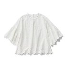 【エムセブンデイズ/M7days】のコットンレースブラウス 人気、トレンドファッション・服の通販 founy(ファニー) ファッション Fashion レディースファッション Fashion for Women トップス・カットソー Cut & Sew Tops シャツ・ブラウス・オフィスカジュアル Elegant Blouses & Button-Ups コンパクト Compact, Small Size スカラップ Scallop, Scalloped Edge バランス Balance, Style Balance フレア Flare, Flared フロント Front, Front Design レース Lace, Lace Fabric 洗える Machine Washable thumbnail ホワイト|ID: prp329100004880817 ipo3291000000036429093