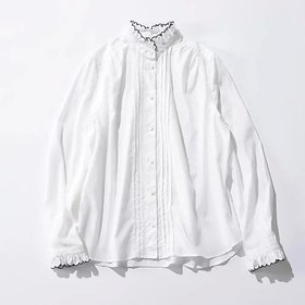 【シンメ/SINME】のスカラエンブロイダリーシャツ 人気、トレンドファッション・服の通販 founy(ファニー) ファッション Fashion レディースファッション Fashion for Women トップス・カットソー Cut & Sew Tops シャツ・ブラウス・オフィスカジュアル Elegant Blouses & Button-Ups ギャザー Gathered, Ruffled コンパクト Compact, Small Size ヨーク Yoke, Yoke Design 洗える Machine Washable A/W・秋冬 Autumn/Winter |ID:prp329100004884077