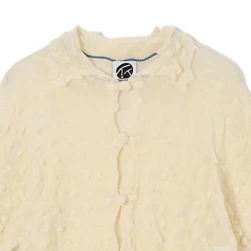 【ヤンヤン/YANYAN】のBORLOR SS SHIRT W/ KNOT BUTTONS 人気、トレンドファッション・服の通販 founy(ファニー) 　ファッション　Fashion　レディースファッション　Fashion for Women　トップス・カットソー　Cut & Sew Tops　シャツ・ブラウス・オフィスカジュアル　Elegant Blouses & Button-Ups　2025年　2025　2025-2026秋冬・A/W　Autumn/Winter 2025–26 AW25–26　カーディガン　Cardigan, Knitwear　フロント　Front, Front Design　半袖　Short Sleeve, Half Sleeve　other-3|ID: prp329100004884129 ipo3291000000036458136