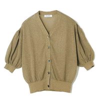 【イーバイエクラ/E by eclat】のギャザー袖ラメカーディガン 人気、トレンドファッション・服の通販 founy(ファニー) ファッション Fashion レディースファッション Fashion for Women トップス・カットソー Cut & Sew Tops カーディガン・羽織り Layered Style Cardigans カーディガン Cardigan, Knitwear ギャザー Gathered, Ruffled ドロップ Drop Shoulder, Dropped Style ブラウジング Blouson Silhouette, Cinched Waist モダン Modern, Contemporary 洗える Machine Washable |ID:prp329100004884176