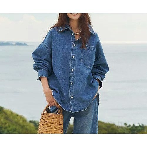 【アッパー ハイツ/upper hights】の【樋口かほりさん別注】THE MOSS (OVER SHIRTS) 大人の最旬トレンドファッション＆コーディネート founy(ファウニー) 　ファッション　Fashion　レディースファッション　Fashion for Women　トップス・カットソー　Cut & Sew Tops　シャツ・ブラウス・オフィスカジュアル　Elegant Blouses & Button-Ups　インナー　Innerwear　セットアップ　Set-Up, Coordinated Outfit　タートルネック　Turtleneck, High Neck　デニム　Denim, Jeans Material　ポケット　Pocket, Pocket Detail　別注　Limited Edition, Custom Order　洗える　Machine Washable　other-3|ID: prp329100004884271 ipo3291000000037249837