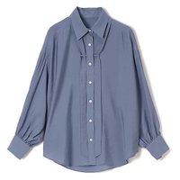 【スアデオ/suadeo】の【大草直子さんコラボ】細ボウブラウス 人気、トレンドファッション・服の通販 founy(ファニー) ファッション Fashion レディースファッション Fashion for Women トップス・カットソー Cut & Sew Tops シャツ・ブラウス・オフィスカジュアル Elegant Blouses & Button-Ups とろみ Fluid, Flowy Fabric コラボ Collaboration, Collab ドレープ Drape, Draping Fabric ベーシック Basic, Essential ループ Loop, Loop Knit レギュラー Regular, Standard Fit エレガント 上品 Elegant 洗える Machine Washable |ID:prp329100004885010