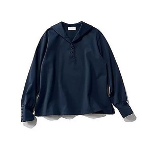 【トゥエルブクローゼット/12closet】 【高橋夏果さんコラボ】【洗える】ブラウス見えセーラーカットソー人気、トレンドファッション・服の通販 founy(ファニー) ファッション Fashion レディースファッション Fashion for Women トップス・カットソー Cut & Sew Tops シャツ・ブラウス・オフィスカジュアル Elegant Blouses & Button-Ups カットソー・ベーシックTシャツ Cut-and-Sewn Tops / Stretch Tees & Basics なめらか Smooth, Silky Texture カットソー Cut and Sewn Top コラボ Collaboration, Collab スリット Slit, Slit Detail バランス Balance, Style Balance ボトム Bottoms, Lower Wear ミドル Middle Length, Mid Height エレガント 上品 Elegant 夏 Summer 洗える Machine Washable |ID:prp329100004885013