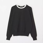 【スローン/SLOANE】の【HPS別注】18G 二重臼 ポリエステル キュプラ コットン クルーネック 人気、トレンドファッション・服の通販 founy(ファニー) ファッション Fashion レディースファッション Fashion for Women キュプラ Cupro, Eco Fabric スウェット / スエット Sweatshirt, Sweatwear デニム Denim, Jeans Material エレガント 上品 Elegant 別注 Limited Edition, Custom Order 抗菌 Antibacterial, Bacteria-Resistant 洗える Machine Washable thumbnail ブラック×オフホワイト|ID: prp329100004885019 ipo3291000000036465970