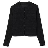 【スアデオ/suadeo】のシャーリングカーディガン 人気、トレンドファッション・服の通販 founy(ファニー) ファッション Fashion レディースファッション Fashion for Women トップス・カットソー Cut & Sew Tops カーディガン・羽織り Layered Style Cardigans アクセサリー Fashion Accessories カーディガン Cardigan, Knitwear ギャザー Gathered, Ruffled コンパクト Compact, Small Size シアー Sheer, See-Through シャーリング Shirring, Ruched シンプル Simple, Minimal メタル Metal, Metal Parts 洗える Machine Washable |ID:prp329100004885045