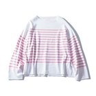 【トゥエルブクローゼット/12closet】の【洗える】ボートネックボーダーニット ピンク|ID: prp329100004887248 ipo3291000000037248483