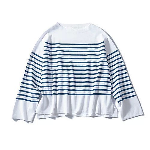 【トゥエルブクローゼット/12closet】の【洗える】ボートネックボーダーニット インテリア・キッズ・メンズ・レディースファッション・服の通販 founy(ファウニー) 　ファッション　Fashion　レディースファッション　Fashion for Women　トップス・カットソー　Cut & Sew Tops　ニット　Knit Tops & Sweaters　おすすめ　Recommended / Our Picks　イエロー　Yellow　カットソー　Cut and Sewn Top　スリット　Slit, Slit Detail　ボーダー　Border, Stripe　ワイド　Wide, Wide Fit　定番　Standard, Basic Item　春　Spring　洗える　Machine Washable　ネイビー|ID: prp329100004887248 ipo3291000000037248485