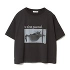 【イーバイエクラ/E by eclat】のAlain CAT Tシャツ チャコールグレー|ID: prp329100004887261 ipo3291000000037245200
